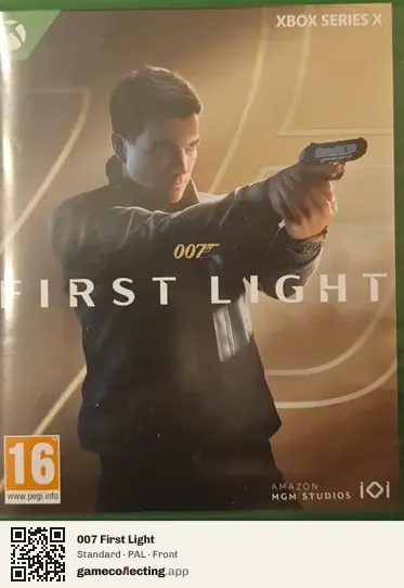 007 First Light Xbox Series X, PAL box front