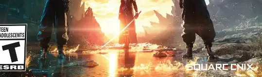 Final Fantasy VII Remake Intergrade & Rebirth, the ESRB box on its front