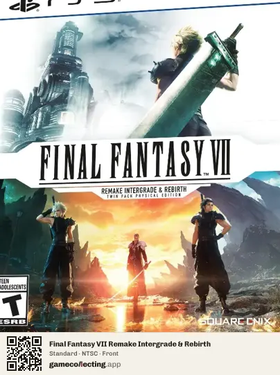 Final Fantasy VII Remake Intergrade & Rebirth PlayStation 5, NTSC box front