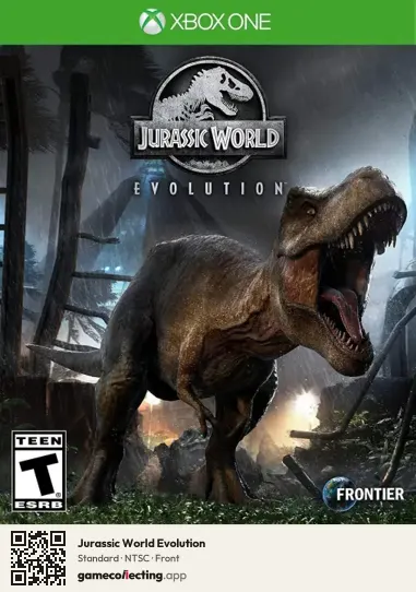 Jurassic World Evolution Xbox One, NTSC box front
