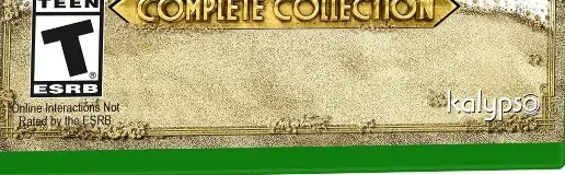 Tropico 5, the ESRB box on its front