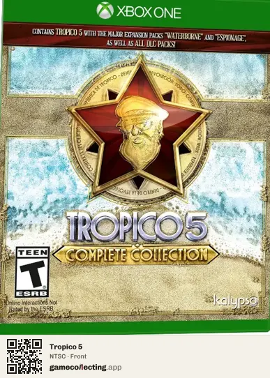 Tropico 5 Xbox One, NTSC box front