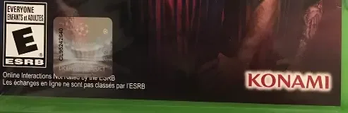 Pro Evolution Soccer 2018, the ESRB box on its front