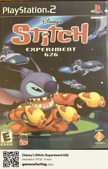 Disney's Stitch: Experiment 626 PlayStation 2, NTSC box front