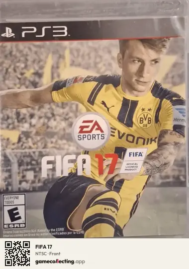 FIFA 17 PlayStation 3, NTSC box front