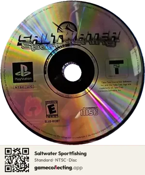 Saltwater Sportfishing PlayStation, NTSC disc