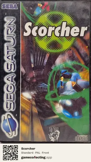 Scorcher Sega Saturn, PAL box front