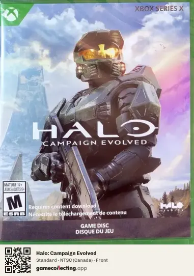 Halo: Campaign Evolved Xbox Series X, Canada box front