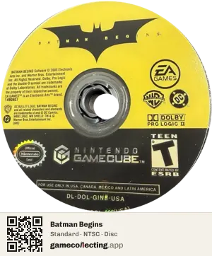 Batman Begins Nintendo GameCube, NTSC disc