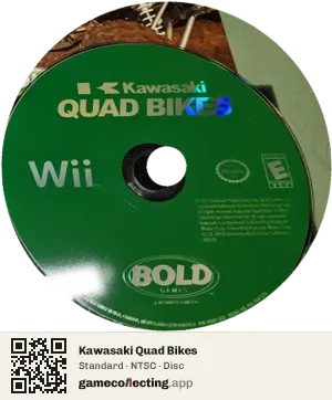 Kawasaki Quad Bikes Nintendo Wii, NTSC disc