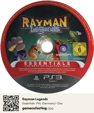 Rayman Legends PlayStation 3, PAL disc