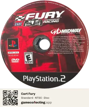 Cart Fury PlayStation 2, NTSC disc