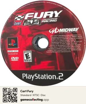 Cart Fury PlayStation 2, NTSC disc