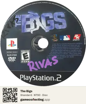 The Bigs PlayStation 2, NTSC disc