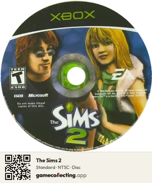 The Sims 2 Xbox, NTSC disc