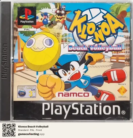 Klonoa Beach Volleyball PlayStation, PAL box front