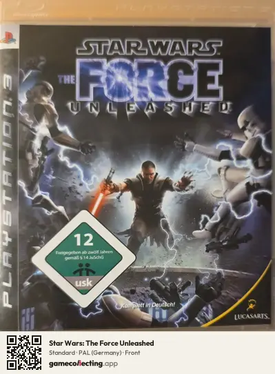 Star Wars: The Force Unleashed PlayStation 3, Germany box front