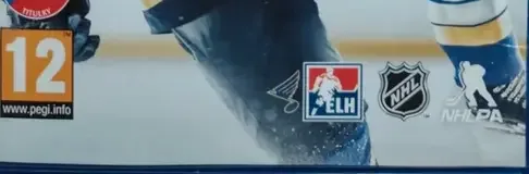 NHL 17, the PEGI square on its front