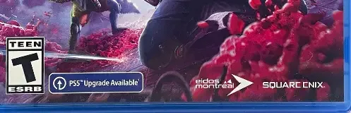 Marvel's Guardians of the Galaxy, the ESRB box on its front