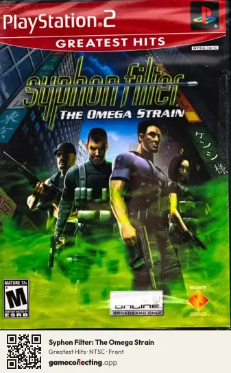 Syphon Filter: The Omega Strain PlayStation 2, NTSC box front