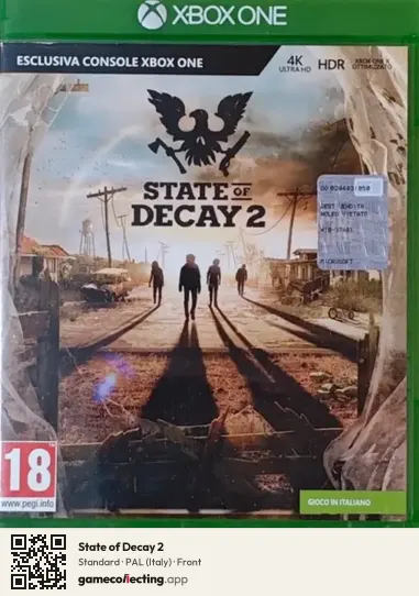 State of Decay 2 Xbox One, Italy box front