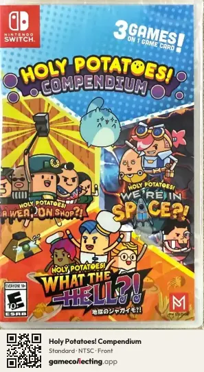 Holy Potatoes! Compendium Nintendo Switch, NTSC box front