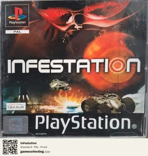 Infestation PlayStation, PAL box front