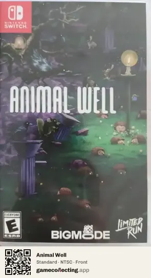 Animal Well Nintendo Switch, NTSC box front