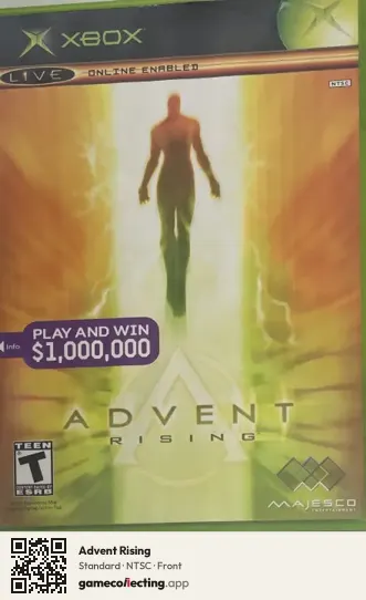 Advent Rising Xbox, NTSC box front