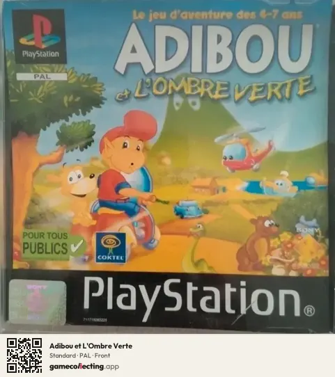 Adibou et L'Ombre Verte PlayStation, PAL box front
