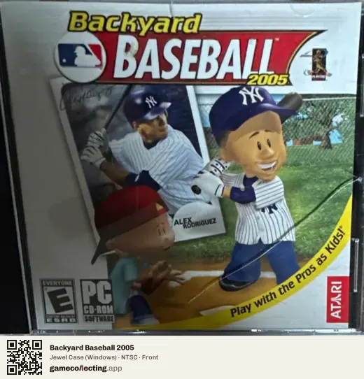 Backyard Baseball 2005 Computer, NTSC box front