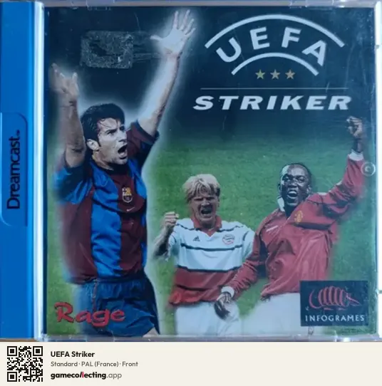 UEFA Striker Sega Dreamcast, France box front