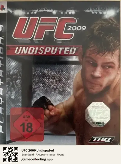 UFC 2009 Undisputed PlayStation 3, Germany box front