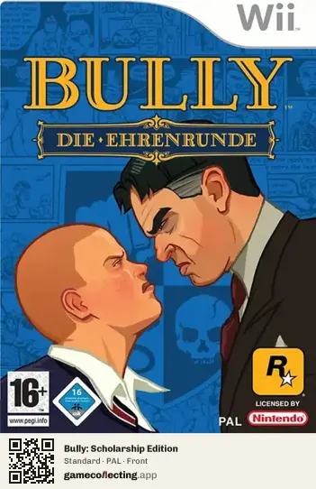 Bully: Scholarship Edition Nintendo Wii, PAL box front