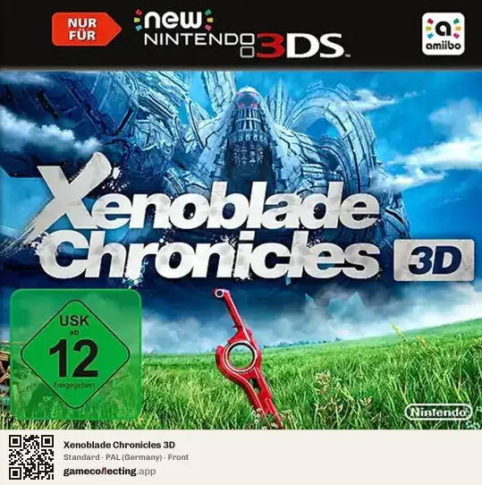 Xenoblade Chronicles 3D Nintendo 3DS, Germany box front