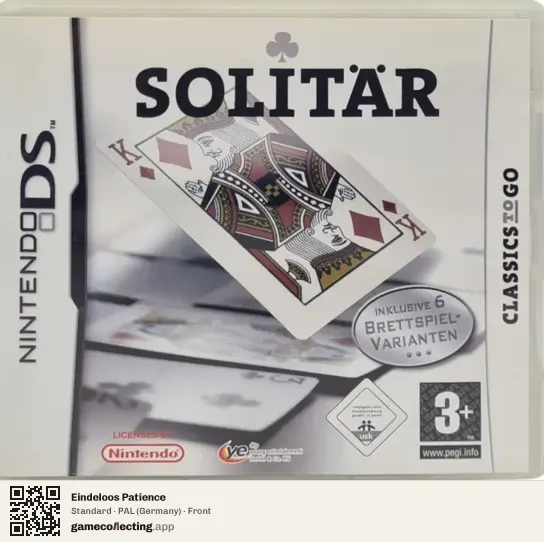 Eindeloos Patience Nintendo DS, Germany box front