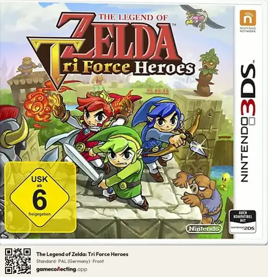 The Legend of Zelda: Tri Force Heroes Nintendo 3DS, Germany box front
