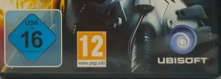 Tom Clancy's H.A.W.X, the USK square on its front