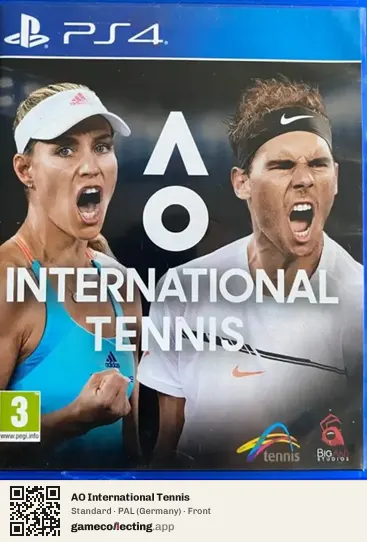 AO International Tennis PlayStation 4, Germany box front