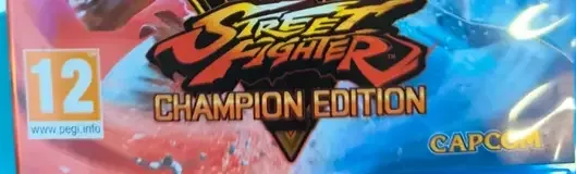 Street Fighter V, the PEGI square on its front