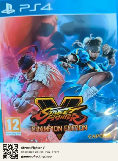 Street Fighter V PlayStation 4, PAL box front
