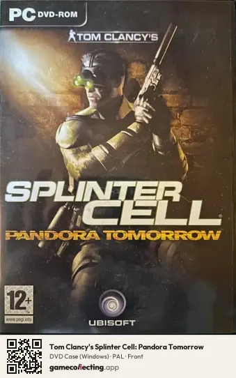 Tom Clancy's Splinter Cell: Pandora Tomorrow Computer, PAL box front