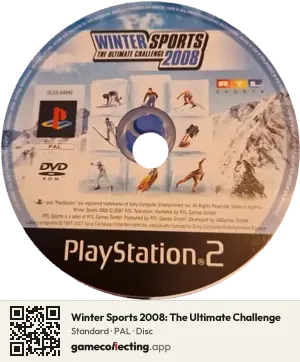 Winter Sports 2008: The Ultimate Challenge PlayStation 2, PAL disc