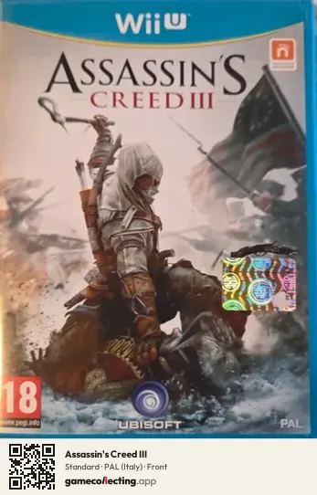 Assassin's Creed III Nintendo Wii U, Italy box front