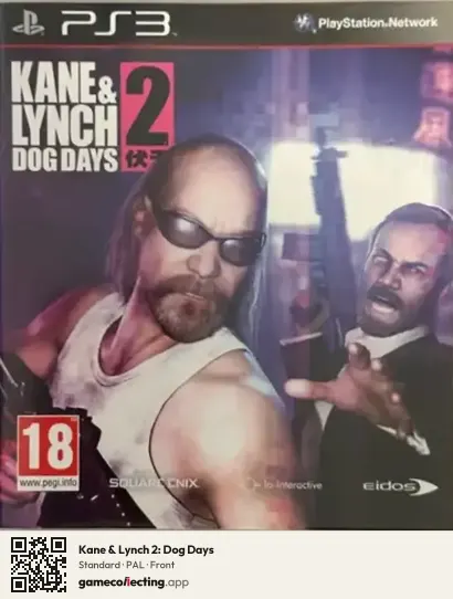 Kane & Lynch 2: Dog Days PlayStation 3, PAL box front