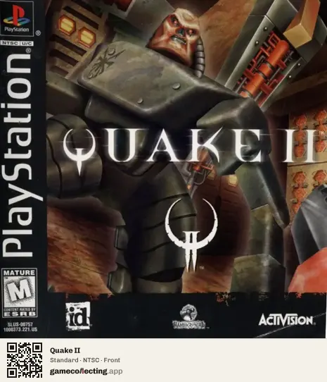 Quake II PlayStation, NTSC box front