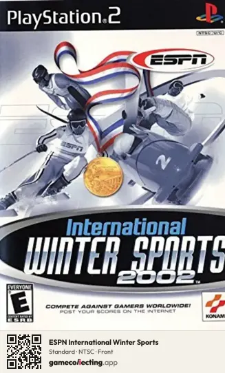 ESPN International Winter Sports PlayStation 2, NTSC box front