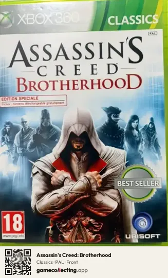 Assassin's Creed: Brotherhood Xbox 360, PAL box front