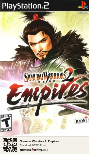 Samurai Warriors 2: Empires PlayStation 2, NTSC box front