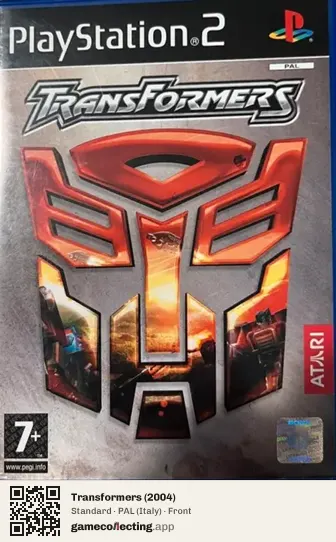 Transformers (2004) PlayStation 2, Italy box front